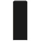 vidaXL Aparador de madera de ingeniería negro 60x31x84 cm