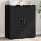 vidaXL Aparador de madera de ingeniería negro 79x38x80 cm vidaXL Aparador de madera de ingeniería negro 79x38x80 cm