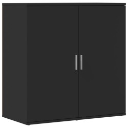 vidaXL Aparador de madera de ingeniería negro 79x38x80 cm