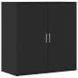 vidaXL Aparador de madera de ingeniería negro 79x38x80 cm vidaXL Aparador de madera de ingeniería negro 79x38x80 cm