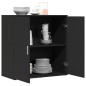 vidaXL Aparador de madera de ingeniería negro 79x38x80 cm vidaXL Aparador de madera de ingeniería negro 79x38x80 cm