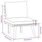 vidaXL Muebles de jardín 6 piezas con cojines madera maciza de acacia vidaXL Muebles de jardín 6 piezas con cojines madera maciza de acacia