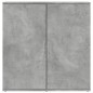 vidaXL Aparador de madera de ingeniería gris hormigón 79x38x80 cm vidaXL Aparador de madera de ingeniería gris hormigón 79x38x80 cm