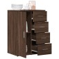 vidaXL Aparador de madera de ingeniería roble marrón 59x39x80 cm vidaXL Aparador de madera de ingeniería roble marrón 59x39x80 cm