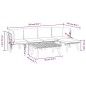 vidaXL Muebles de jardín 6 piezas con cojines madera maciza de acacia vidaXL Muebles de jardín 6 piezas con cojines madera maciza de acacia