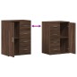 vidaXL Aparador de madera de ingeniería roble marrón 59x39x80 cm vidaXL Aparador de madera de ingeniería roble marrón 59x39x80 cm