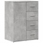 vidaXL Aparador de madera de ingeniería gris hormigón 59x39x80 cm vidaXL Aparador de madera de ingeniería gris hormigón 59x39x80 cm