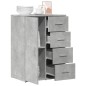 vidaXL Aparador de madera de ingeniería gris hormigón 59x39x80 cm vidaXL Aparador de madera de ingeniería gris hormigón 59x39x80 cm