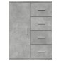 vidaXL Aparador de madera de ingeniería gris hormigón 59x39x80 cm vidaXL Aparador de madera de ingeniería gris hormigón 59x39x80 cm
