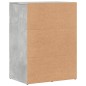 vidaXL Aparador de madera de ingeniería gris hormigón 59x39x80 cm vidaXL Aparador de madera de ingeniería gris hormigón 59x39x80 cm