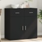 vidaXL Aparador de madera de ingeniería negro 79x38x80 cm vidaXL Aparador de madera de ingeniería negro 79x38x80 cm
