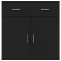 vidaXL Aparador de madera de ingeniería negro 79x38x80 cm vidaXL Aparador de madera de ingeniería negro 79x38x80 cm
