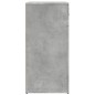 vidaXL Aparador de madera de ingeniería gris hormigón 79x38x80 cm