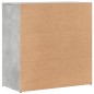 vidaXL Aparador de madera de ingeniería gris hormigón 79x38x80 cm