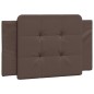 vidaXL Estructura de cama con cabecero cuero sintético marrón 90x190cm vidaXL Estructura de cama con cabecero cuero sintético marrón 90x190cm