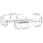 vidaXL Muebles de jardín 3 piezas con cojines madera maciza de acacia vidaXL Muebles de jardín 3 piezas con cojines madera maciza de acacia