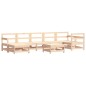 vidaXL Juego de muebles de jardín 8 piezas madera maciza de pino vidaXL Juego de muebles de jardín 8 piezas madera maciza de pino