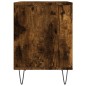 vidaXL Mesita de noche madera de ingeniería roble ahumado 40x35x50 cm vidaXL Mesita de noche madera de ingeniería roble ahumado 40x35x50 cm