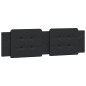 vidaXL Estructura de cama con cabecero cuero sintético negro 180x200cm vidaXL Estructura de cama con cabecero cuero sintético negro 180x200cm