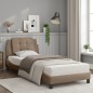 vidaXL Cama con colchón cuero sintético capuchino 80x200 cm vidaXL Cama con colchón cuero sintético capuchino 80x200 cm