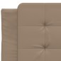 vidaXL Cama con colchón cuero sintético capuchino 80x200 cm vidaXL Cama con colchón cuero sintético capuchino 80x200 cm