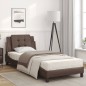 vidaXL Cama con colchón cuero sintético marrón 90x200 cm vidaXL Cama con colchón cuero sintético marrón 90x200 cm