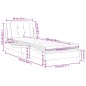 vidaXL Cama con colchón cuero sintético marrón 90x200 cm vidaXL Cama con colchón cuero sintético marrón 90x200 cm