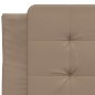 vidaXL Cama con colchón cuero sintético capuchino 100x200 cm vidaXL Cama con colchón cuero sintético capuchino 100x200 cm