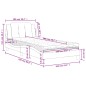 vidaXL Cama con colchón cuero sintético capuchino 100x200 cm vidaXL Cama con colchón cuero sintético capuchino 100x200 cm
