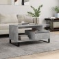 vidaXL Mesa de centro madera contrachapada gris hormigón 90x49x45 cm vidaXL Mesa de centro madera contrachapada gris hormigón 90x49x45 cm