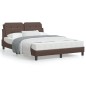 vidaXL Cama con colchón cuero sintético marrón 140x190 cm vidaXL Cama con colchón cuero sintético marrón 140x190 cm