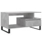 vidaXL Mesa de centro madera contrachapada gris hormigón 90x49x45 cm vidaXL Mesa de centro madera contrachapada gris hormigón 90x49x45 cm