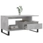 vidaXL Mesa de centro madera contrachapada gris hormigón 90x49x45 cm vidaXL Mesa de centro madera contrachapada gris hormigón 90x49x45 cm