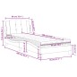 vidaXL Cama con colchón cuero sintético capuchino 90x190 cm vidaXL Cama con colchón cuero sintético capuchino 90x190 cm
