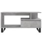 vidaXL Mesa de centro madera contrachapada gris hormigón 90x49x45 cm vidaXL Mesa de centro madera contrachapada gris hormigón 90x49x45 cm