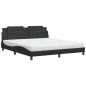 vidaXL Cama con colchón cuero sintético negro 180x200 cm vidaXL Cama con colchón cuero sintético negro 180x200 cm