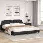 vidaXL Cama con colchón cuero sintético negro 180x200 cm vidaXL Cama con colchón cuero sintético negro 180x200 cm