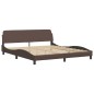 vidaXL Cama con colchón cuero sintético marrón 180x200 cm vidaXL Cama con colchón cuero sintético marrón 180x200 cm