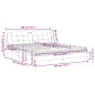 vidaXL Cama con colchón cuero sintético marrón 180x200 cm vidaXL Cama con colchón cuero sintético marrón 180x200 cm