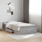 vidaXL Cama con cajones madera de ingeniería gris Sonoma 90x190 cm vidaXL Cama con cajones madera de ingeniería gris Sonoma 90x190 cm