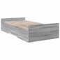 vidaXL Cama con cajones madera de ingeniería gris Sonoma 90x190 cm vidaXL Cama con cajones madera de ingeniería gris Sonoma 90x190 cm
