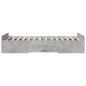 vidaXL Cama con cajones madera ingeniería gris hormigón 90x190 cm vidaXL Cama con cajones madera ingeniería gris hormigón 90x190 cm