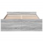 vidaXL Cama con cajones madera ingeniería gris Sonoma 120x200 cm vidaXL Cama con cajones madera ingeniería gris Sonoma 120x200 cm