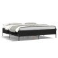 vidaXL Estructura de cama madera de ingeniería y metal negro 180x200cm vidaXL Estructura de cama madera de ingeniería y metal negro 180x200cm