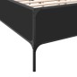 vidaXL Estructura de cama madera de ingeniería y metal negro 135x190cm