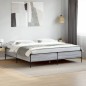 vidaXL Estructura cama madera ingeniería metal gris Sonoma 200x200 cm vidaXL Estructura cama madera ingeniería metal gris Sonoma 200x200 cm