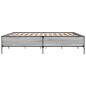 vidaXL Estructura cama madera ingeniería metal gris Sonoma 200x200 cm vidaXL Estructura cama madera ingeniería metal gris Sonoma 200x200 cm
