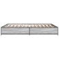 vidaXL Estructura cama madera ingeniería metal gris Sonoma 120x200 cm vidaXL Estructura cama madera ingeniería metal gris Sonoma 120x200 cm