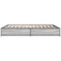 vidaXL Estructura cama madera ingeniería metal gris Sonoma 120x190 cm