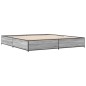 vidaXL Estructura cama madera ingeniería metal gris Sonoma 200x200 cm vidaXL Estructura cama madera ingeniería metal gris Sonoma 200x200 cm